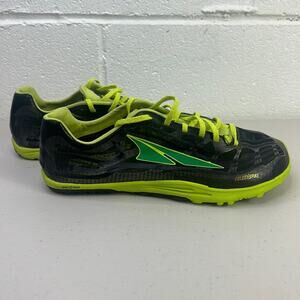 UNISEX ALTRA ZERODROP GOLDEN SPIKE TRACK SHOES W/7 M/5.5 BLACK/GREEN RUNNING
